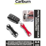 Carlburn Premium 8.8 cm Ses Çıkarmayan Vidalı Sistemli Hafif Alüminyum Pratik Akıllı Anahtarlık Düzenleyici