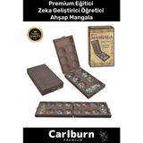Carlburn Premium Eğitici Zeka Geliştirici Öğretici Eğlence Aile Etkinlik Ahşap Mancala Kutu Oyunu