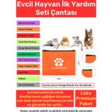 Carlburn Premium Kamp Seyahat Günlük Dolaşım Piknik Evcil Hayvan Kedi Köpek İlk Yardım Seti Çantası