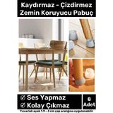 Carlburn Premium Kaydırmaz Çizdirmez Mobilya Masa Sandalye Zemin Koruyucu Silikon Pabuç Ayak Kılıf 8 Adet