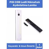 Carlburn Premium Pilli Mıknatıslı Asılabilir Masa Üstü Kullanım Cob Ledli Mıknatıslı Aydınlatma Dolap Lamba