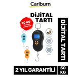 Carlburn Premium Seyahat Bavul Ağırlık Tartı Dijital Lcd Ekran Çok Amaçlı Taşınabilir Bagaj Tartısı Max 50 Kg