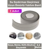 Carlburn Premium Su Geçirmez Sızdırmaz Dayanıklı Pvc Yağ Kenar Küf Önleyici 3.2m Gri Izolasyon Bant 1 Adet