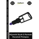 Carlburn Profesyonel Medikal Ergonomik Vakum Güçlü Manuel Hijyenik Siyah 2 Parmak Hacamat Pompası
