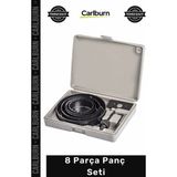 Carlburn #punch Ağaç Kesme Testere Matkap Ucu Alçıpan Tavan Metal Plastik Mdf Delme Testeresi 8 Parça Panç Seti - Tek Ebat