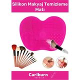 Carlburn QukaSoft Yıkanabilir Silikon Makyaj Fırçası Süngeri Temizleme Matı Tüm Cilt Tipleri İçin Çatlak Onarıcı