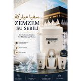 Carlburn #Sebil İslami Dini Pratik Kabe Temalı Bardaklıklı Hac Umre Hediyelik 6 LT Zemzem Su Sebili