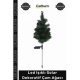 Carlburn #solar Bahçe Aydınlatma LED Işıklı Dış Mekan Güneş Enerjili Dayanıklı Solar Dekoratif Çam Ağacı