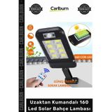 Carlburn #solar Güneş Enerjili Su Geçirmez Sensörlü Bahçe Uzaktan Kumandalı 160 LED Solar Bahçe Lambası