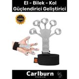 Carlburn Spor Kas Parmak El Bilek Kol Güçlendirici Geliştirici Silikon Gri Örümcek Lastik