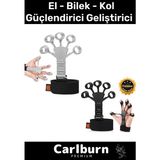 Carlburn Spor Kas Parmak El Bilek Kol Güçlendirici Geliştirici Silikon Örümcek Lastik 2'Li