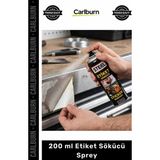 Carlburn #sprey Yapışkan Çözücü Hızlı Yüzey Temizleme Güçlü Sticker Giderici 200 ml Etiket Sökücü Sprey - Tek Ebat