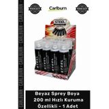 Carlburn #SpreyBoya Akrilik Kapatıcı Ahşap Metal Plastik Beyaz Sprey Boya 200 ml Hızlı Kuruma Özellikli