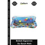 Carlburn #sumatı Fiziksel Zihinsel Geliştirici Tummy Time Karın Üstü Egzersiz Eğitici Bebek Su Oyun Matı - Tek Ebat