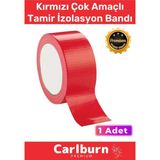 Carlburn Süper Güçlü Su Geçirmez Sızdırmaz Kırmızı Renk Çok Amaçlı Tamir İzolasyon Bandı 48 mm x 10 m 1 Adet