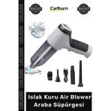 Carlburn #Süpürge Şarjlı Kablosuz Güçlü Vakumlu El Tipi Taşınabilir Islak Kuru Air Blower Araba Süpürgesi