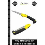 Carlburn #testere Profesyonel Çelik Keskin Portatif Ergonomik 180 mm Katlanır Budama Testeresi Çakı Tipi - Tek Ebat