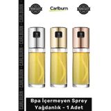 Carlburn #Yağdanlık Cam Hazneli BPA İçermez Gıda Güvenli Şeffaf Tasarım Mutfak Tipi Fonksiyonel Sprey Yağdanl