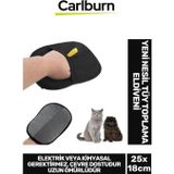 Carlburn Yeni Nesil Kaymaz İki Yönlü Mikrofiber Kedi Köpek Evcil Hayvan Tüy Toplama Eldiveni 25x18 cm