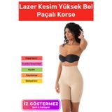 Carlburn Yeni Sezon İz Göstermeyen Kaymaz Sıkılaştırıcı Toparlayıcı Kadın Lazer Kesim Yüksek Bel Paçalı Korse