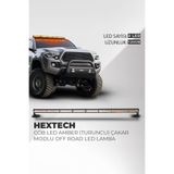 Carlifestyle E-Mark Onaylı Hextech Turuncu 120cm 17 Farklı Yanış Modlu 8 COB LED Off Road Led Lamba