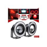 Carlifestyle Mercekli Angel Led Halkalı Sis Far Metal Alaşım Gövde Su Geçirmez 76mm