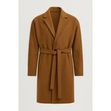 Carlo Oversize Kaşe Kumaş Yan Cepli Kışlık Erkek Kaban - Camel - XL