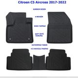 Carlone Citroen C5 Aircross 2017-2022 4d Premium Havuzlu Paspas - Siyah
