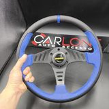 Carlone Momo Spor Direksiyon 32CM Mavi Siyah-Yarış Spor Direksiyonu