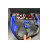Carlone Momo Spor Direksiyon F1 Tesla Model Mavi Renk Momo Tip - Yarış Spor Direksiyonu