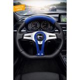 Carlone Momo Tip Spor Direksiyon Mavi Nubuk Süet Deri Detaylı 32CM Özel Seri