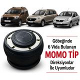 Carlone Symbol-Lodgy-Dokker Uyumlu Sabit Spor Direksiyon Göbeği Momo Tip - Siyah