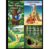 Carl's Happy Dance, Corin's Sandy Dream, Remy The Little Helper, Dot's Playful Pursuits