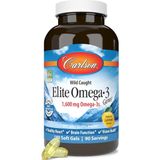 Carlson Wild Norwegian Elite Omega-3 Fish Oil 180 Soft Gels Natural Lemon Flavor Omega 3 Balık Yağı 180 Jel Kapsül