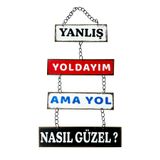 CARMA CONCEPT YANLIŞ YOLDAYIM AMA YOL NASIL GÜZEL ,ZİNCİRLİ RETRO,METAL DUVAR DEKORU