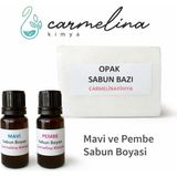 Carmelina Opak Sabun Bazı- Mavi ve Pembe Sabun Boyasi Paketi