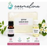 Carmelina Şeffaf Sabun Bazı- Kahverengi Sabun Boyası ve Yasemin Esansı