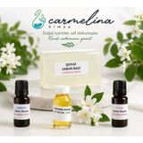 Carmelina Seffaf Sabun Bazı-Yasemin Esansı ,Turkuaz Ve Pembe Sabun Boyası - 1