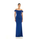 Carmen Kadın Askılı Uzun Şifon Abiye Elbise 58464 Saks