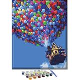 Carmen Sayılarla Boyama Seti - Renkli Balonlar - 60 x 75 cm