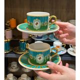 Carmen Soft 2 Kişilik Green Bird Soho Double Kahve Fincanı - Yeşil