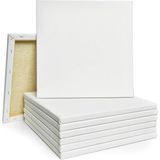 Carmen Tuval 4'lü Paket 20x20 cm Astarli Pamuklu Kumaş Başlangıç Seviyesi İçin Uygun