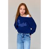 Carmen Yaka Sweatshirt Kız Çocuk