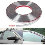 Carmind 15MM Dekoratif Nikelajlı Şerit Çıta 2 Metre - Krom