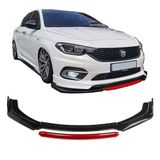 Carmind Fiat Egea Ön Tampon Altı Lip 4 Parça (Kırmızı)