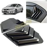 Carmind Honda Civic Fb7 Uyumlu Kelebek Cam Kaplama Vizörü Piano Black 2012-2015