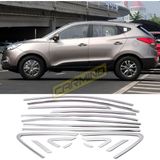 Carmind Hyundai İx35 2010-2015 16 Parça Krom Cam Çerçevesi Set