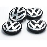 Carmind Krom Görünümlü Jant Göbeği Seti – Volkswagen Passat ve Jetta Uyumlu, 55-65 mm, Kolay Takılan 4'lü Paket