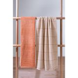 Carmine Bath Desert - Ekstra Yumusak, Modern%100 Pamuk 70x140cm. 2'li Banyo HAVLUSU