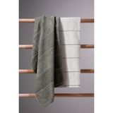 Carmine Bath Olive - Ekstra Yumuşak, Modern %100 Pamuk 70x140cm 2'li Banyo Havlusu
